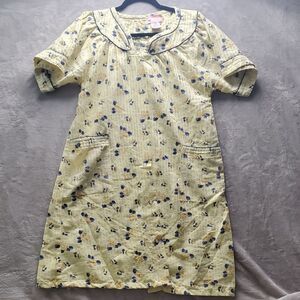 SINDRELLA | 3X ( MEDIUM ) WOMENS GIRLS | DUSTER BUTTON DOWN NIGHTGOWN in YELLOW